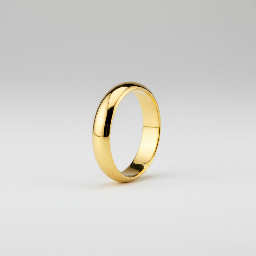 PAR ALIANZAS ORO 4MM ANCHO