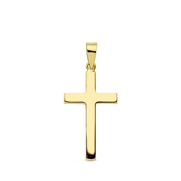 CRUZ ORO 18K LISA PALO RECTANGULAR. 23X12 MM 13645