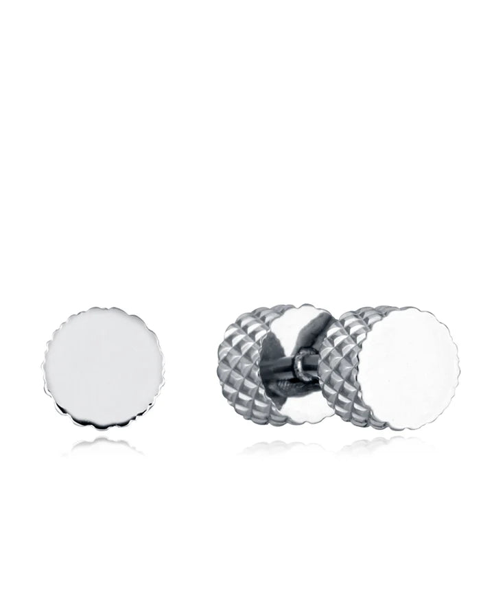 PENDIENTES DE ACERO FORMA DE CILINDRO