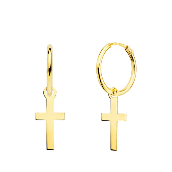 PENDIENTES AROS CRUZ