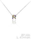 MINI INICIALES PLATA CIRCONITAS MULTICOLOR