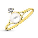 SORTIJA ORO PERLA Y CIRCONITA PVS002