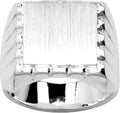 Anillo Sello Plata de Ley