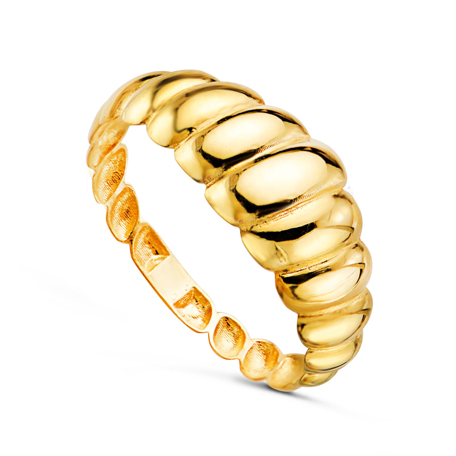 SORTIJA ORO CROISSANT BRILLO PV20781-2