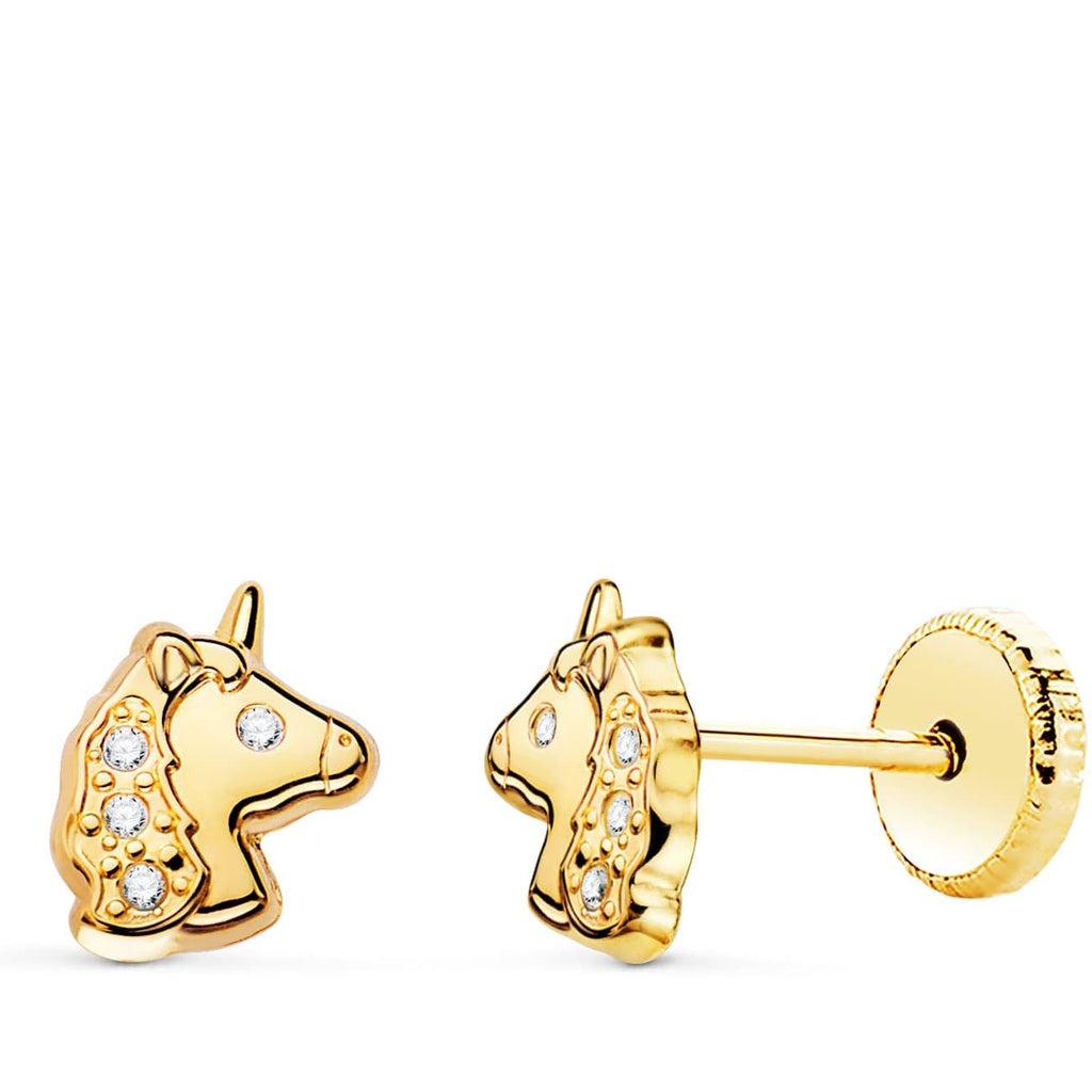 PENDIENTES UNICORNIO MULTIPIEDRA