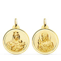 ESCAPULARIO ORO AMARILLO VIRGEN DEL CARMEN  - 9KP5003-314