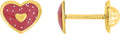 PENDIENTES CORAZON DOBLE