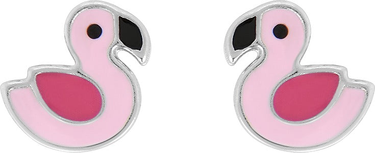 Pendientes Cisne Rosas