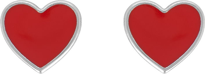 Pendientes Corazón Rojo