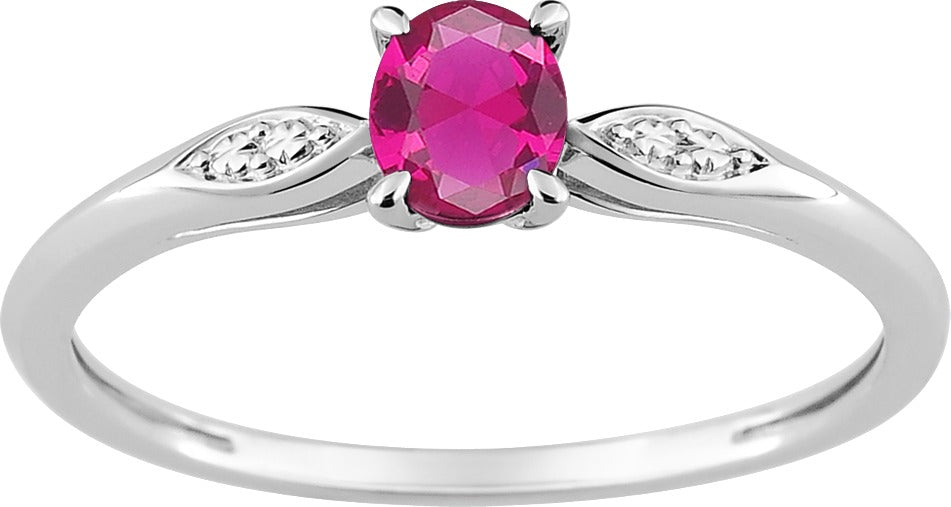 Anillo Caeli Rubí Plata de Ley