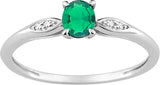 Anillo Caeli Esmeralda Plata de Ley