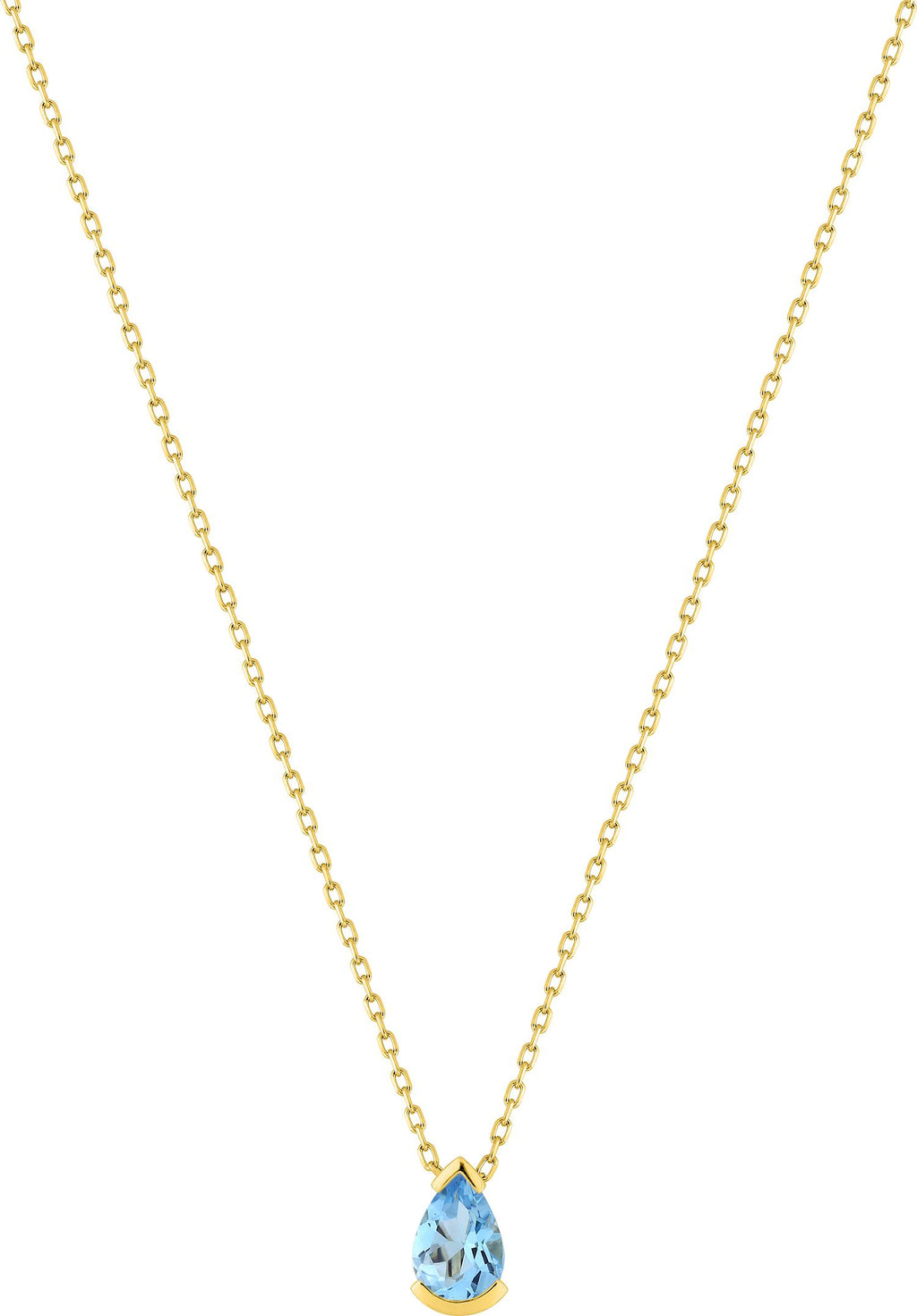 COLLAR LAGRIMA AGUAMARINA
