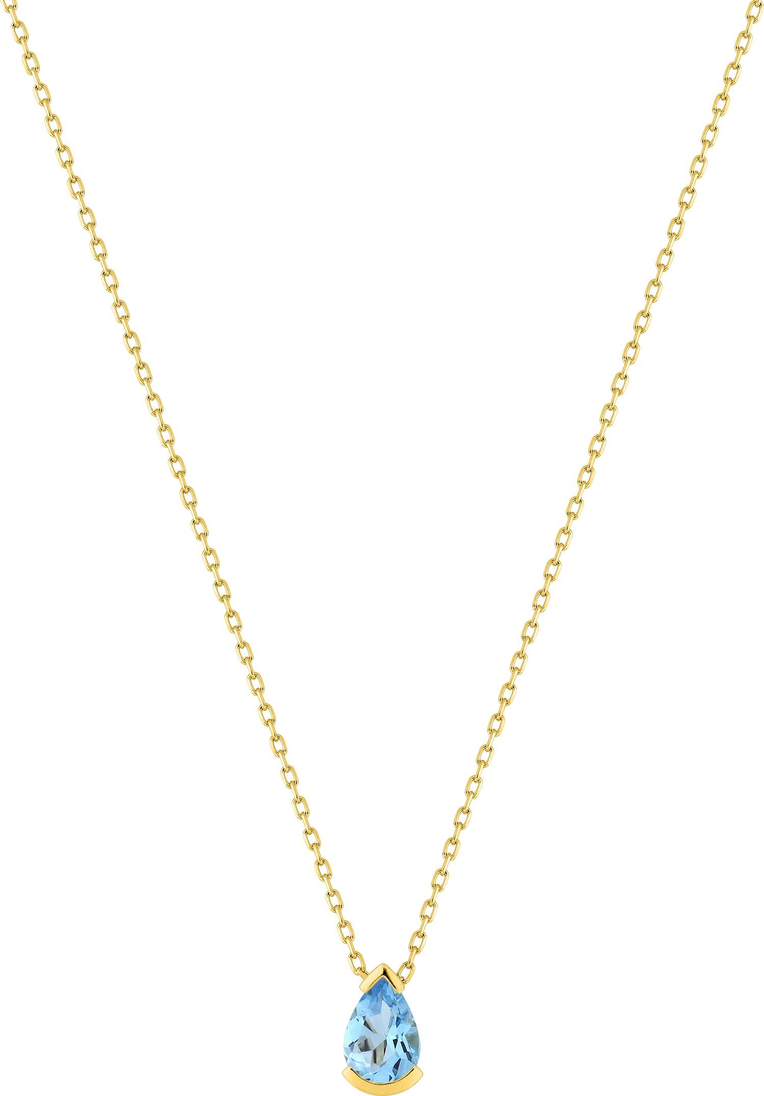 COLLAR LAGRIMA AGUAMARINA