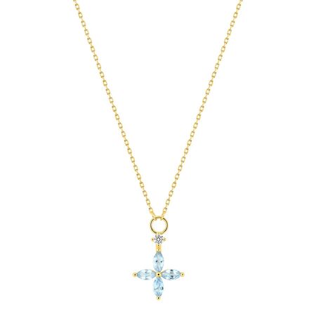 COLLAR CRUZ TOPACIO