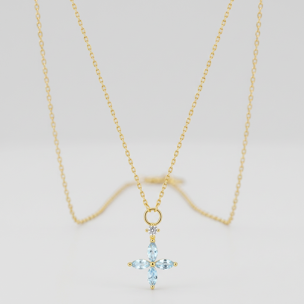 COLLAR CRUZ TOPACIO