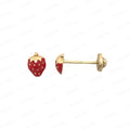 PENDIENTES FRESA ESMALTADA 18KJPN47/1