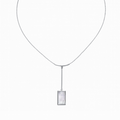 COLLAR PLATA DE LEY MADRE PERLA CHATOÓN CUADRADO 8102C000-40