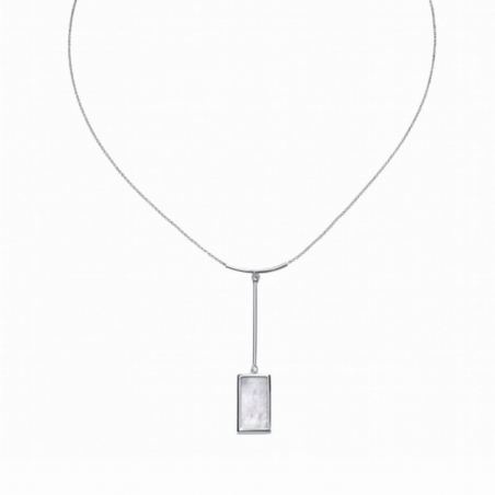 COLLAR PLATA DE LEY MADRE PERLA CHATOÓN CUADRADO 8102C000-40