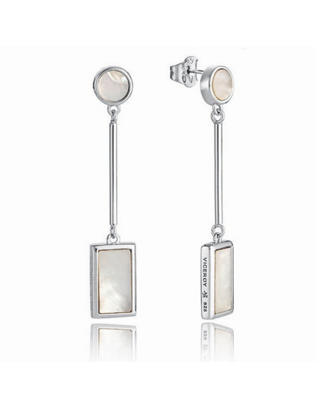 Pendientes Largos Con Movimiento Madreperla