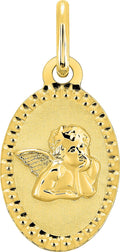 MEDALLA ANGEL OVAL TALLADO