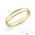 PAR ALIANZAS ORO 3MM ANCHO