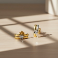 PENDIENTES BICOLOR  9K20778-1