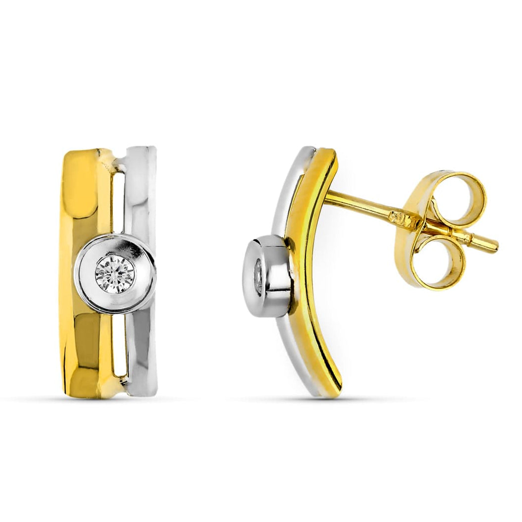 PENDIENTES BICOLOR  9K20778-1