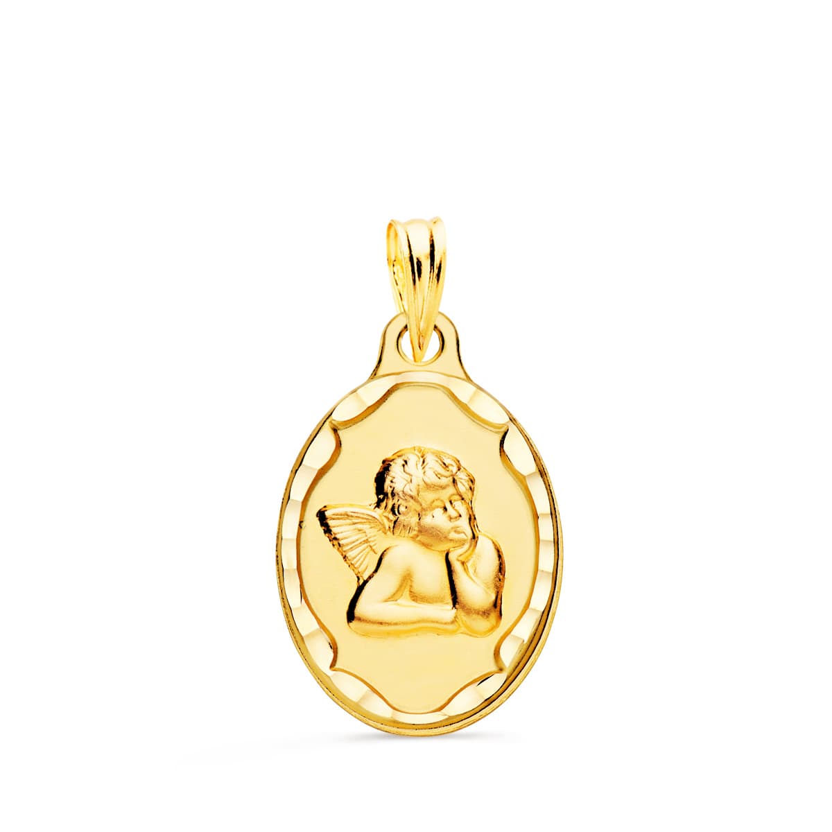 MEDALLA ANGELITO OVAL ORO