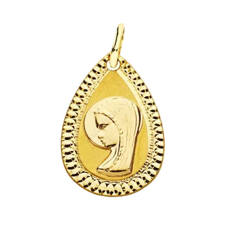 MEDALLA VIRGEN NIÑA OVAL 20 x 13.5 mm- 9MVN1/01