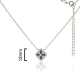 Collar Trebol Circonitas Cobinadas