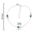 Pulsera Circonitas Verdes 10825