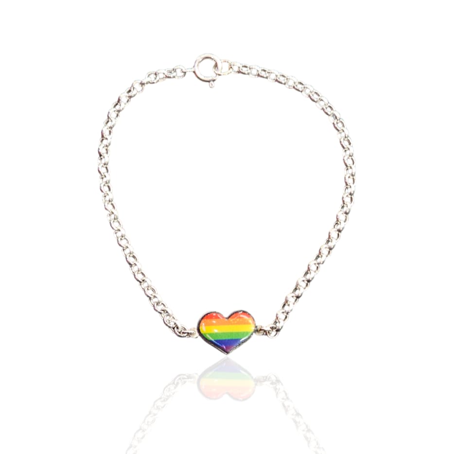 PULSERA CORAZÓN LGBT