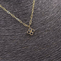 COLLAR TREBOL NEGRO