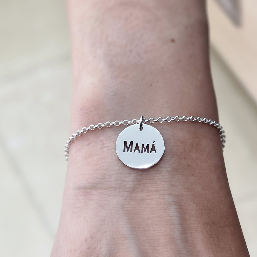 PULSERA DISCO COLGANDO MAMÁ