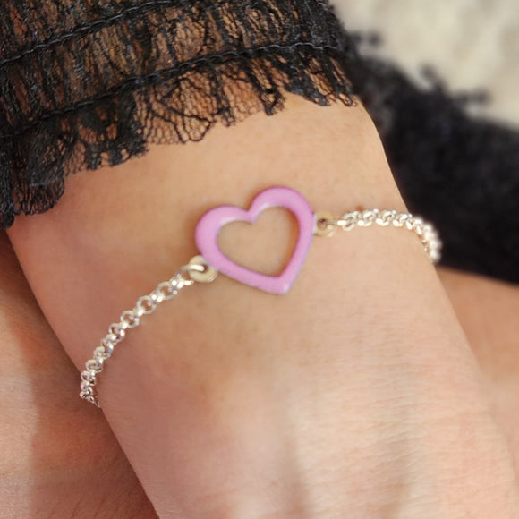 Pulsera Corazón Calado