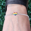 PULSERA CORAZÓN LGBT