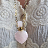 Collar Chic perfumero cuarzo rosa 14046C01017
