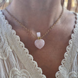 Collar Chic perfumero cuarzo rosa 14046C01017