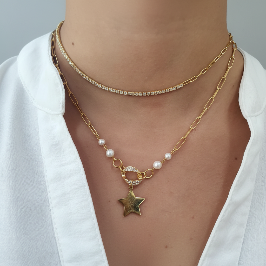 Collar Estrella LAF6245CL-D