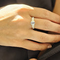 Anillo Samba Agua Marina Plata de Ley