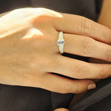 Anillo Samba Agua Marina Plata de Ley