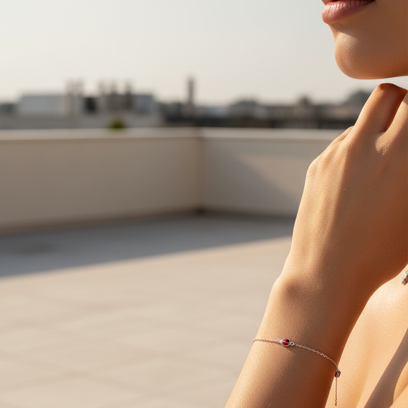 PULSERA MARIQUITA ROJA