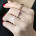SORTIJA  DIAMANTES Y RUBIES 18K-S003