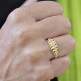 SORTIJA ORO CROISSANT BRILLO PV20781-2