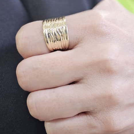 SORTIJA ORO ESTAMPADA  PV11099