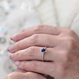 SORTIJA ZAFIRO Y BRILLANTES VF007