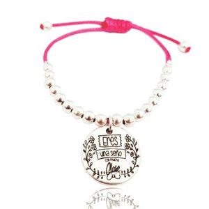 Pulsera Piel Profesores Plata de Ley