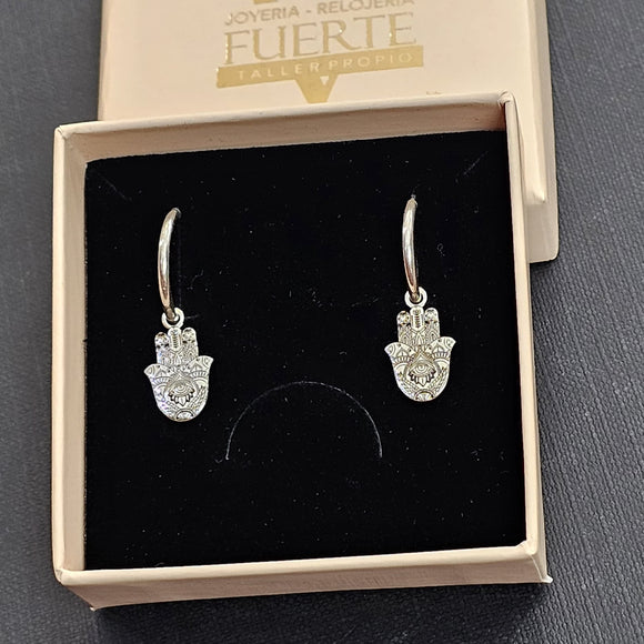 PENDIENTES AROS MANO FATIMA