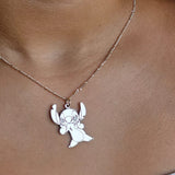 COLLAR STICH PLATA DE LEY
