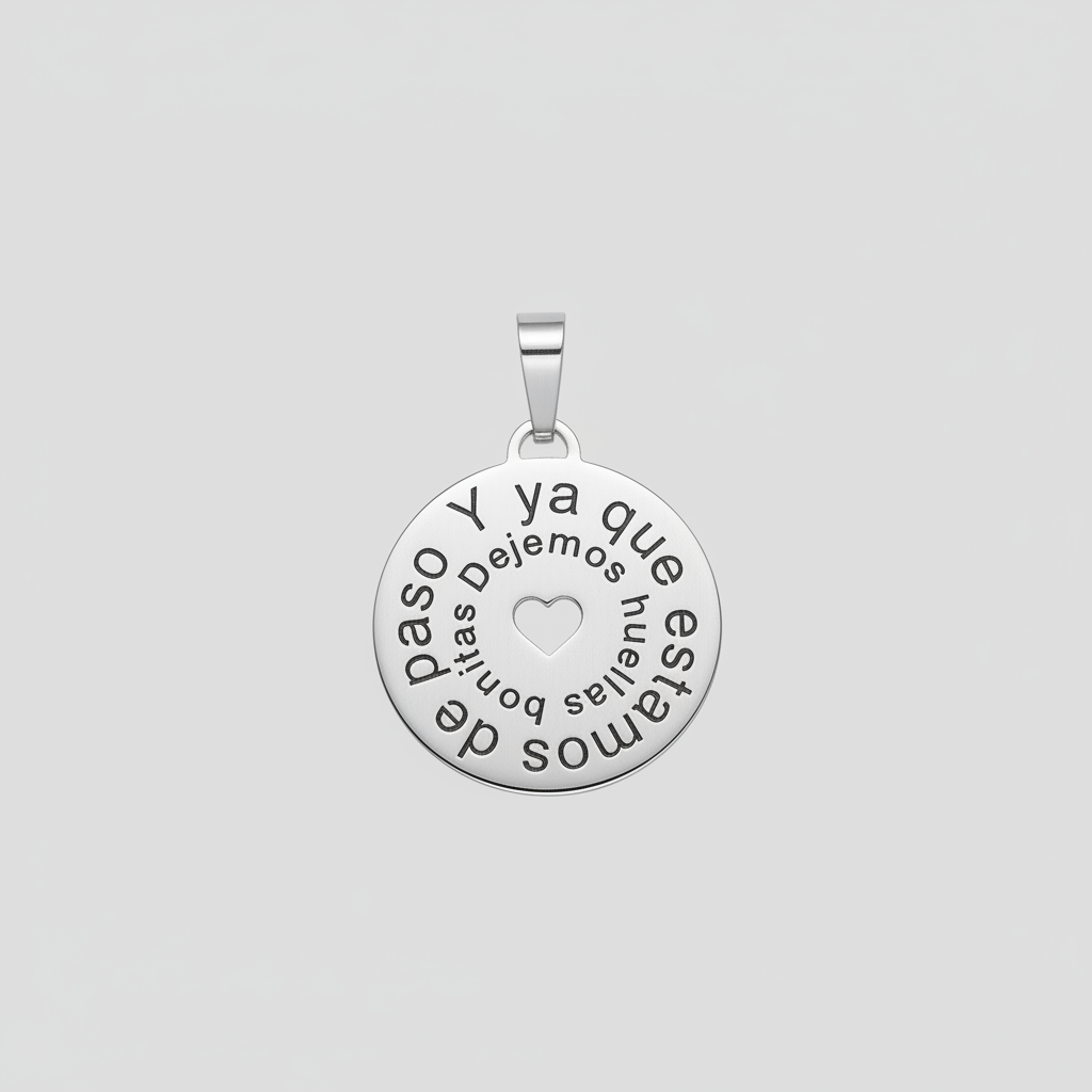 MEDALLA FRASE DISEÑO